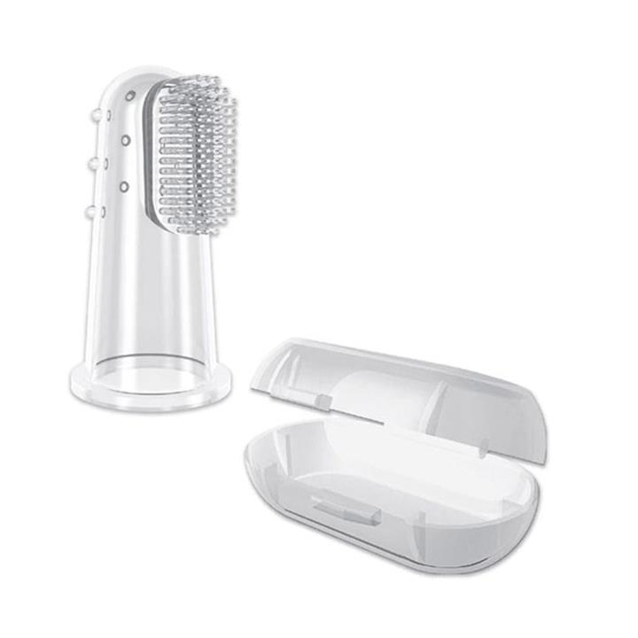 مسواک سیلیکون بلیستر  با قاب محافظ وی کر wee-care 288